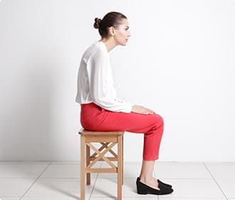 Hunched posture